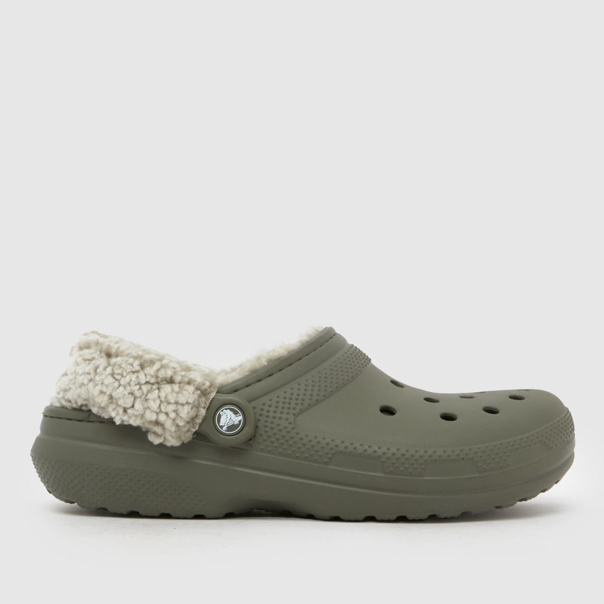 Crocs  Classic Fleece Lined Clog in Khaki Crocs  Classic Fleece Lined Clog in Khaki