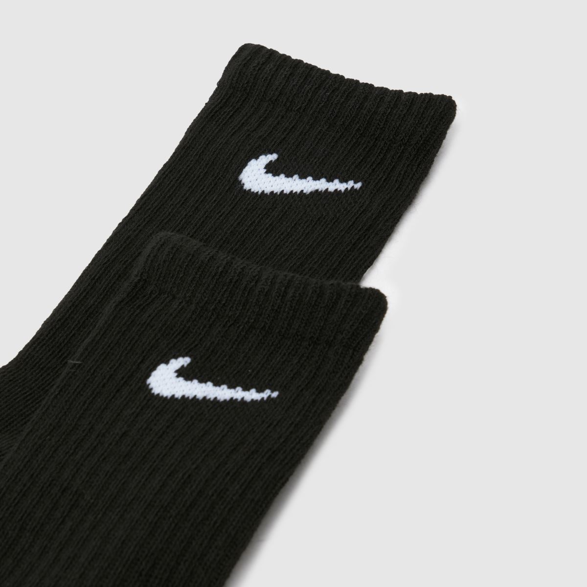Nike  Kids Basic Crew Socks 3 Pack in Black & White Nike  Kids Basic Crew Socks 3 Pack in Black & White