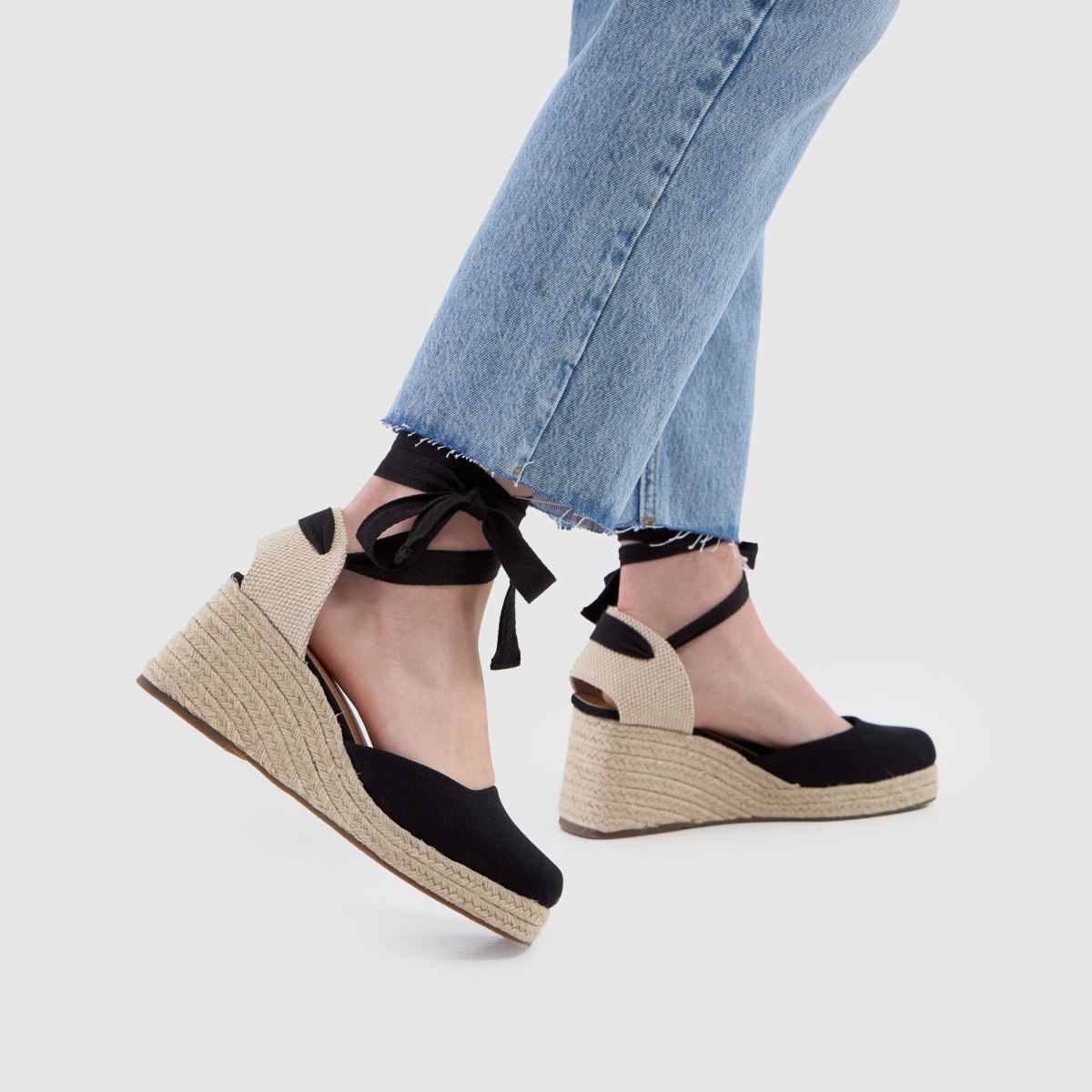 schuh  Wide Fit Veronica Espadrille in Black schuh  Wide Fit Veronica Espadrille in Black
