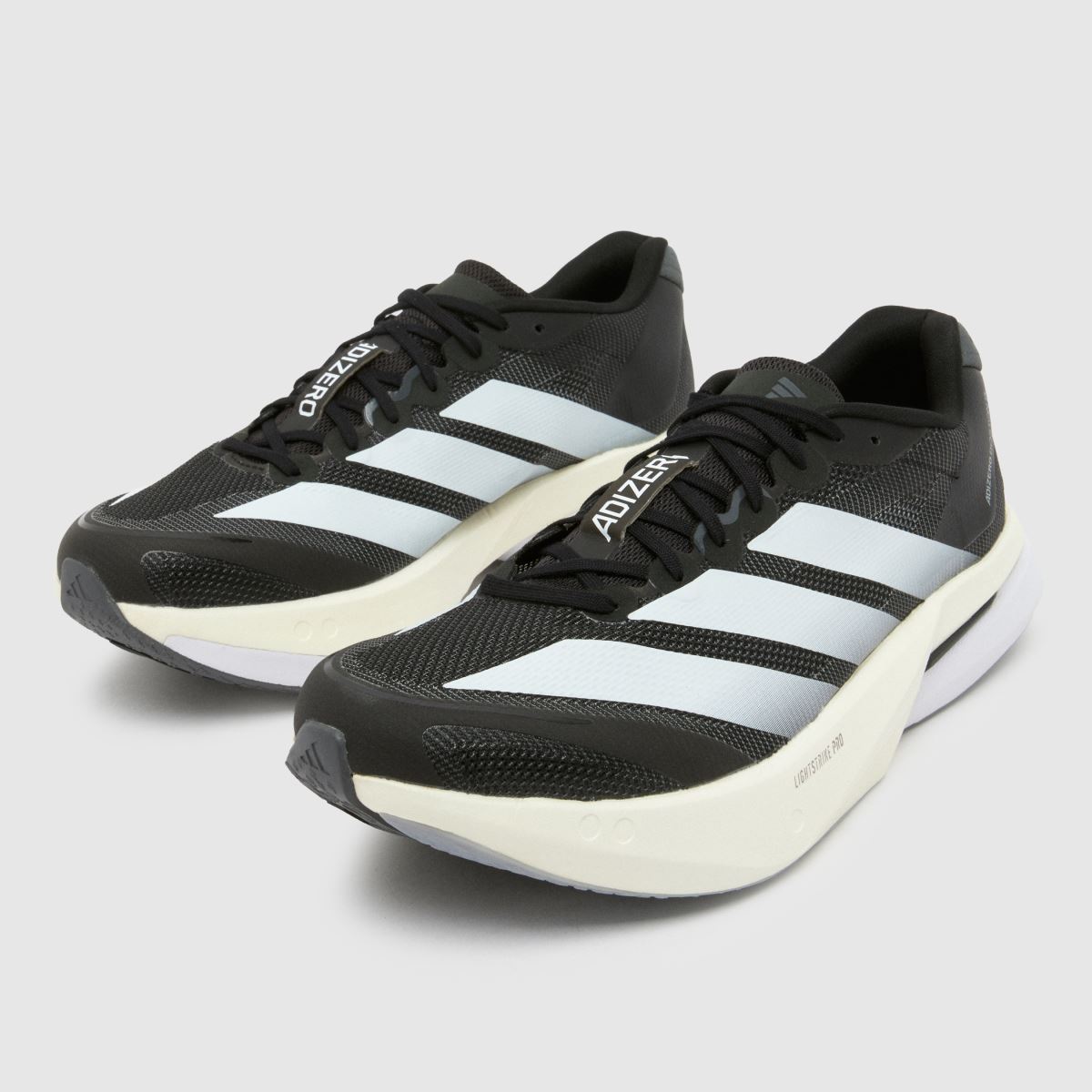 adidas  Adizero Boston 13 in Black & White adidas  Adizero Boston 13 in Black & White