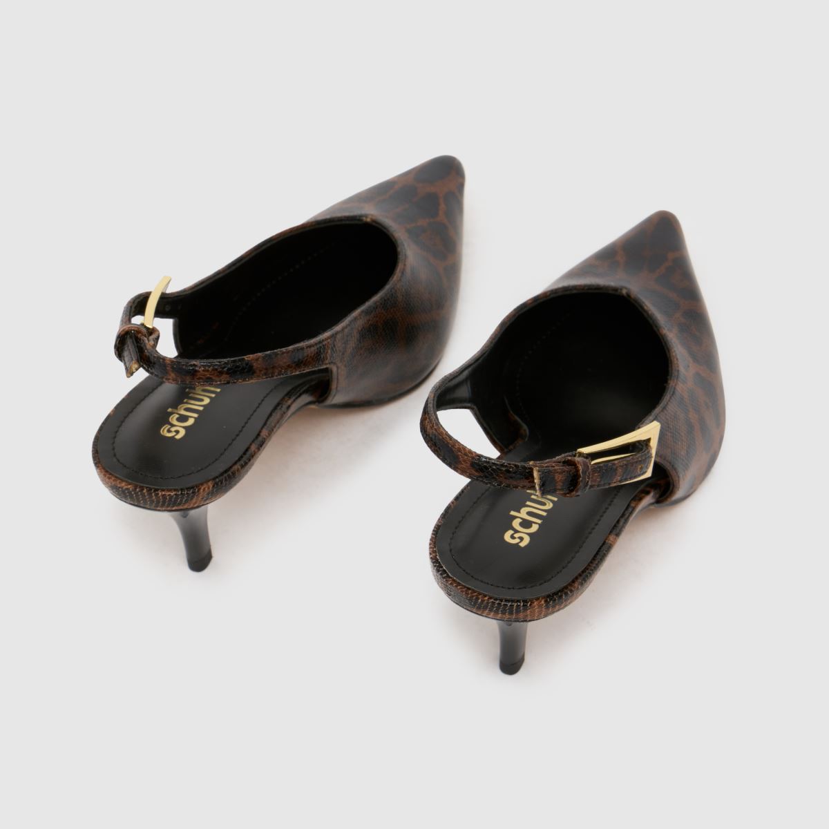 schuh  Sage Buckle Slingback Court in Brown Multi schuh  Sage Buckle Slingback Court in Brown Multi