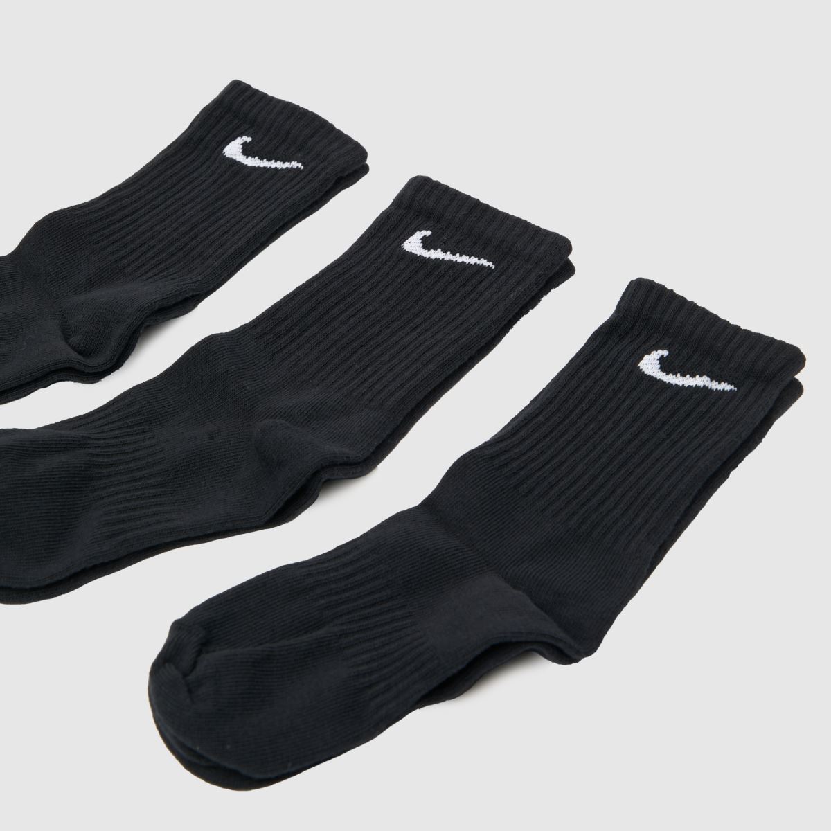 Nike  Crew Socks 3 Pack in Black & White Nike  Crew Socks 3 Pack in Black & White