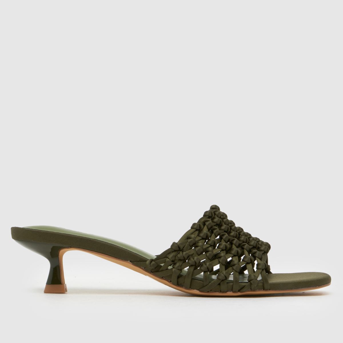 schuh  Sorin Woven Mule in Khaki schuh  Sorin Woven Mule in Khaki