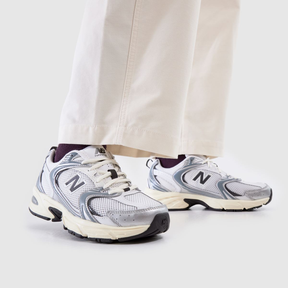 New Balance  530 in Silver Multi New Balance  530 in Silver Multi