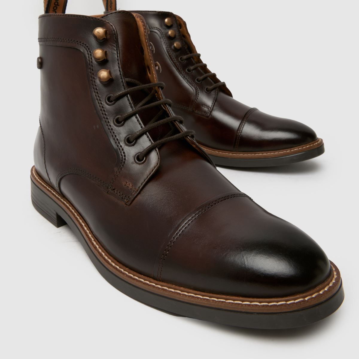 Base London  Plymouth Toe Cap in Dark Brown Base London  Plymouth Toe Cap in Dark Brown