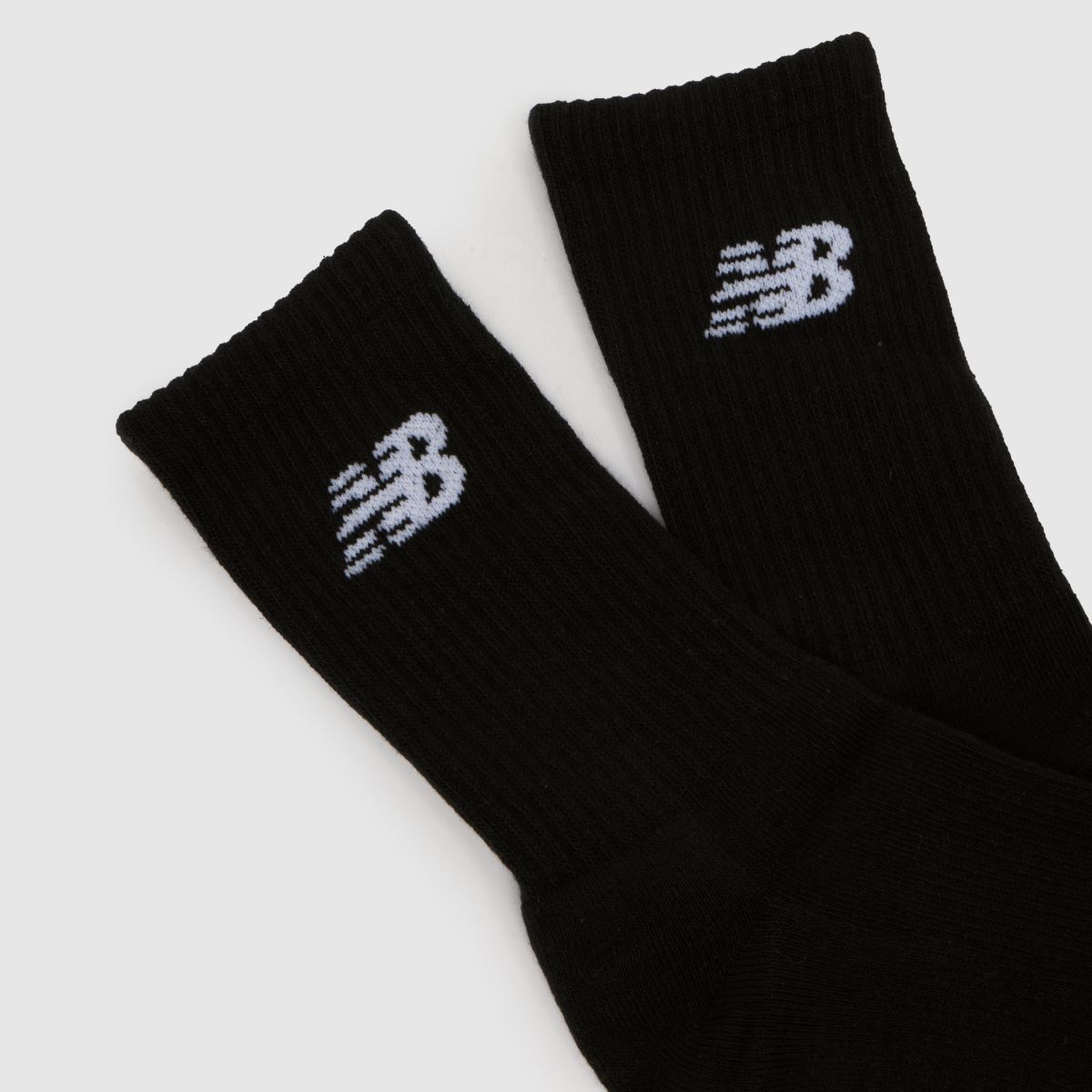New Balance  Kids Crew Socks 3 Pack in Black New Balance  Kids Crew Socks 3 Pack in Black