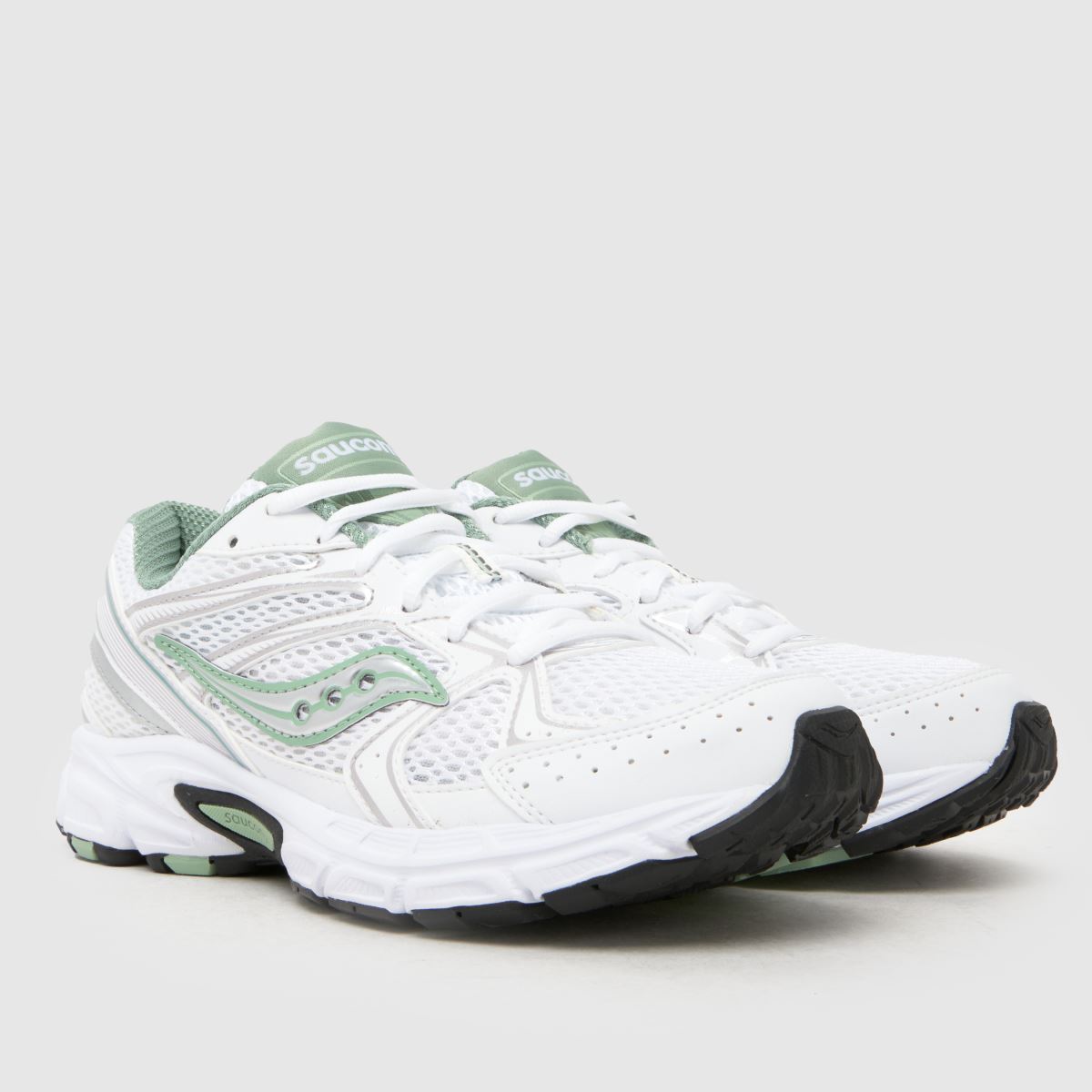 Saucony  Ride Millennium in White & Green Saucony  Ride Millennium in White & Green
