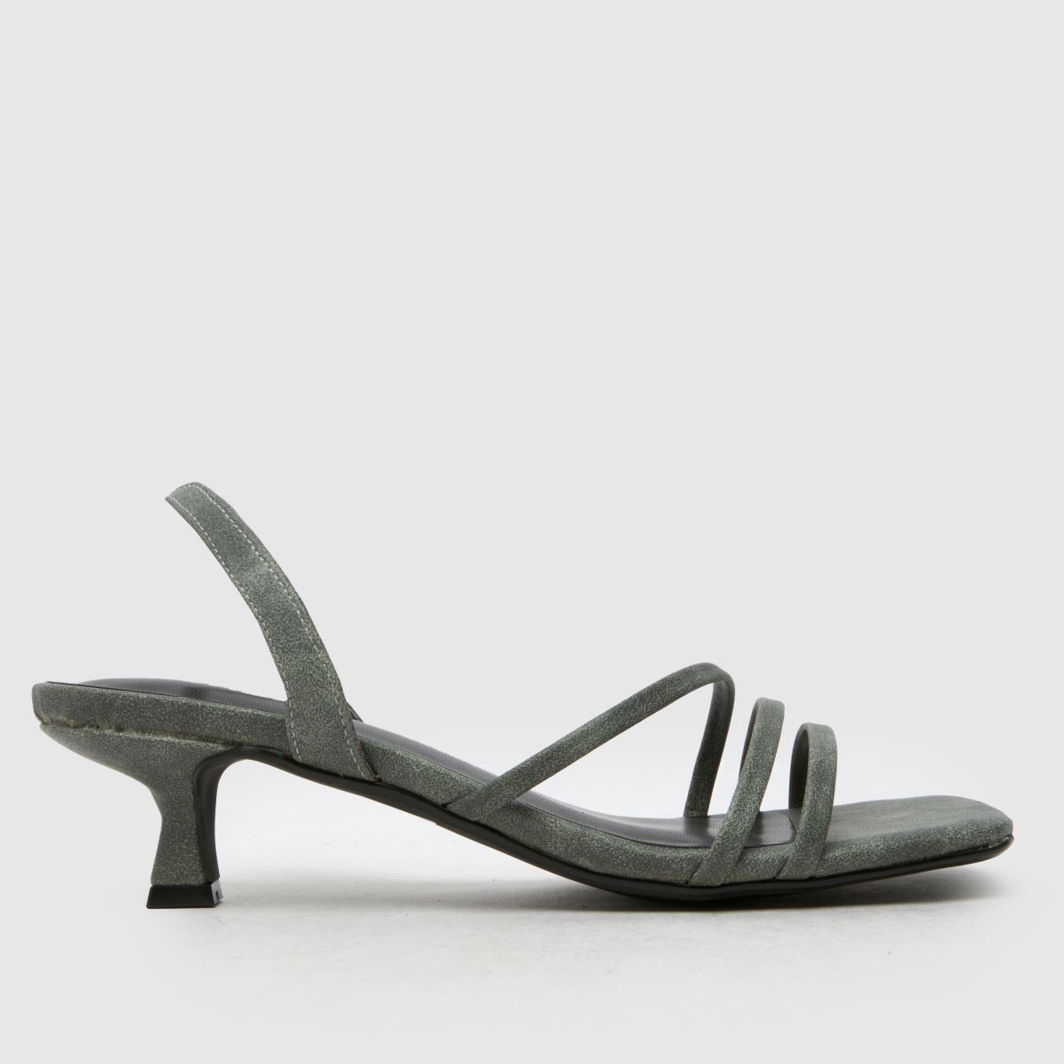 schuh  Steele Strappy Kitten in Green schuh  Steele Strappy Kitten in Green