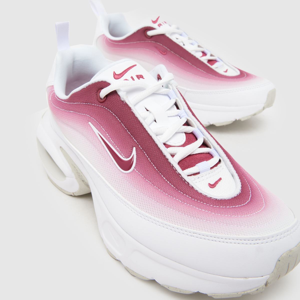 Nike  Air Max Portal in White & Burgundy Nike  Air Max Portal in White & Burgundy