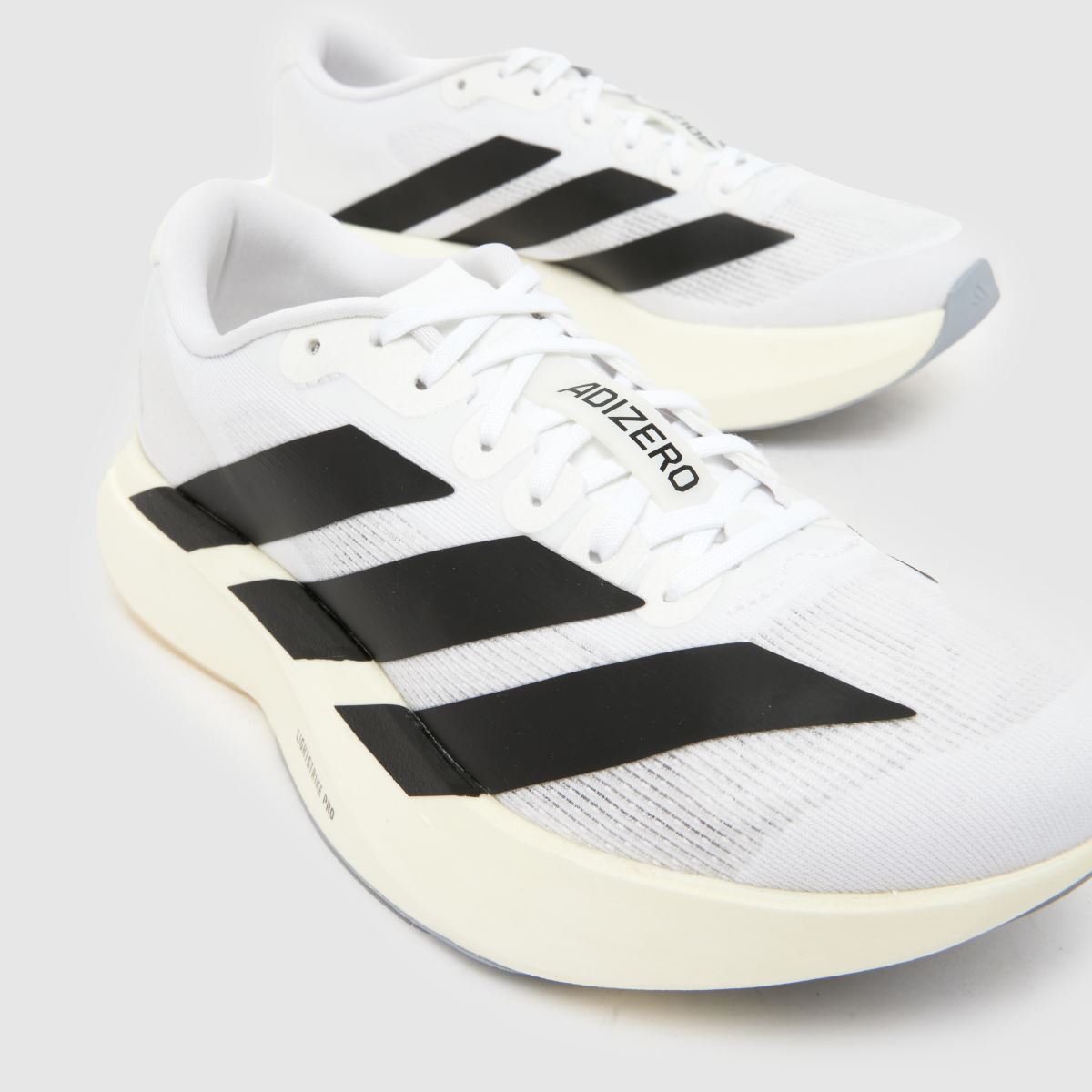 adidas  Adizero Evo SL in White & Black adidas  Adizero Evo SL in White & Black