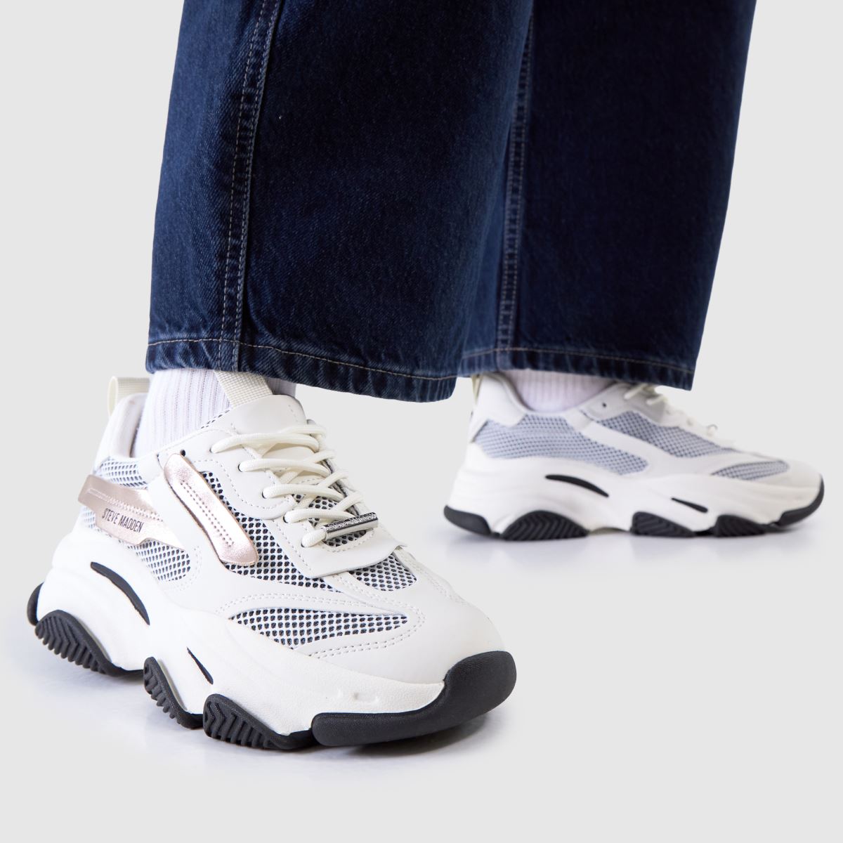 Steve Madden  Possession in White & Gold Steve Madden  Possession in White & Gold