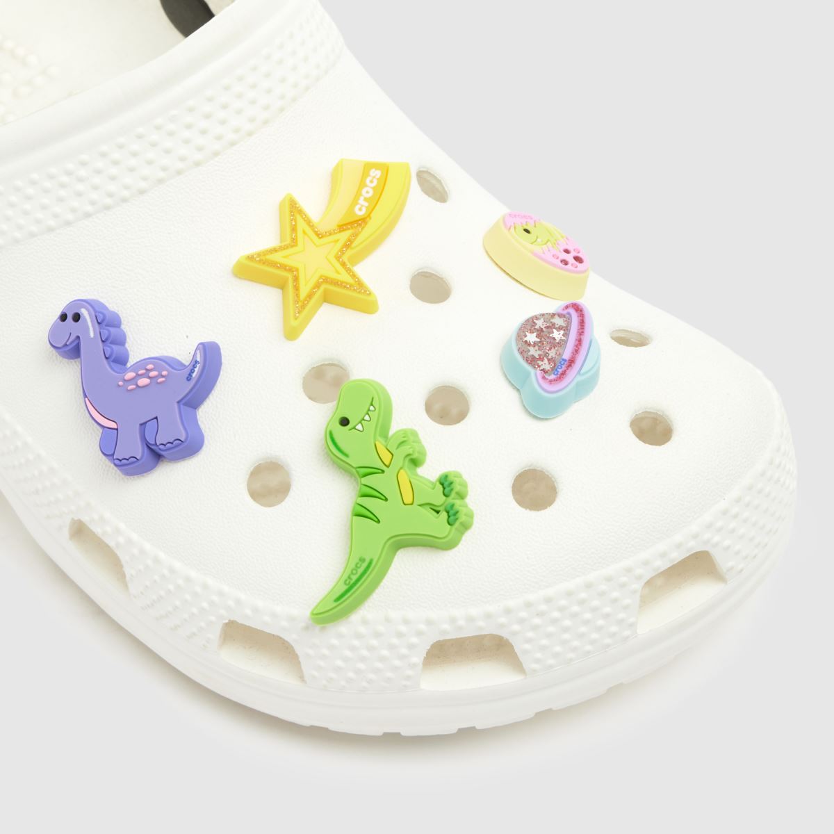 Crocs  Jibbitz Dino Family 5 PK in Multi Crocs  Jibbitz Dino Family 5 PK in Multi