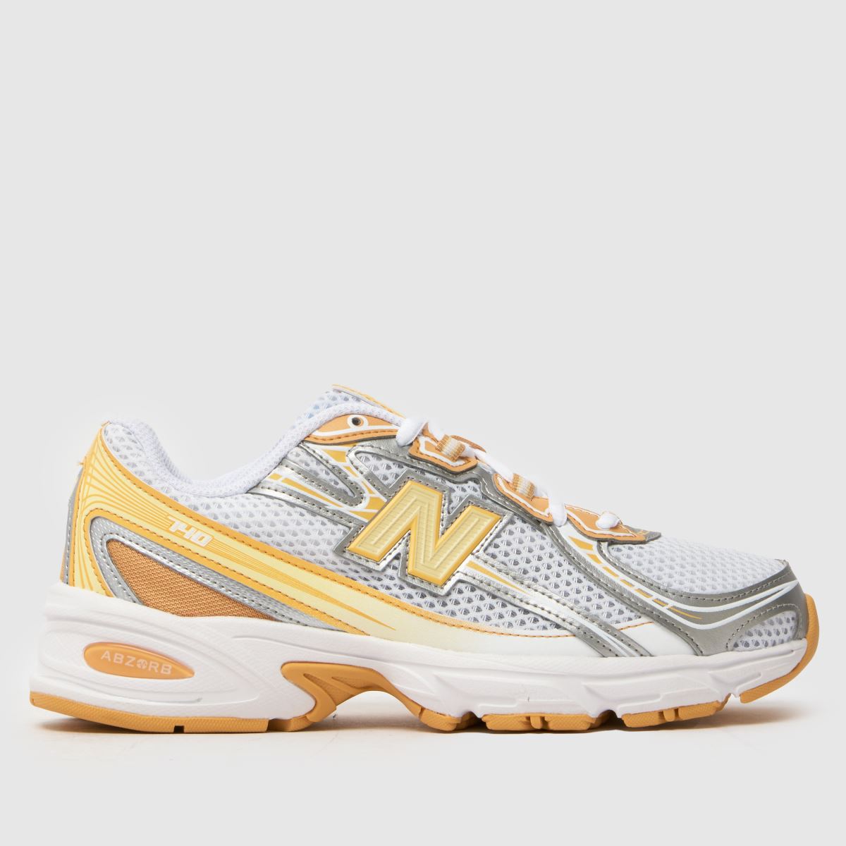 New Balance  740 in White & Yellow New Balance  740 in White & Yellow