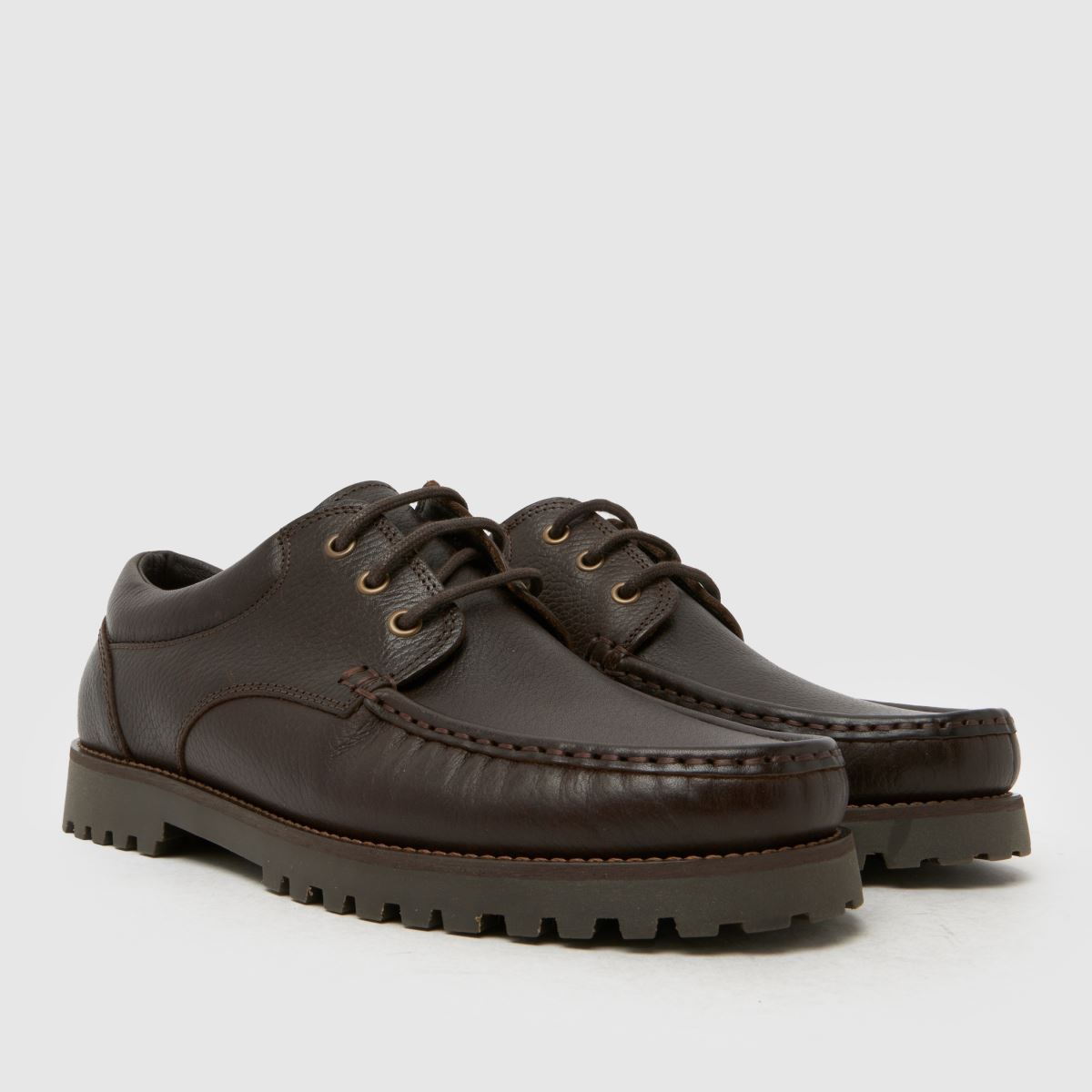 schuh  Penn Leather Boat in Dark Brown schuh  Penn Leather Boat in Dark Brown