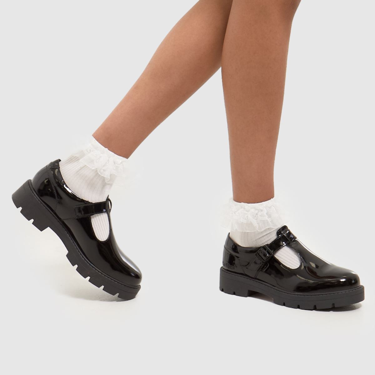 Kickers  Kori T Bar Patent Mono in Black Kickers  Kori T Bar Patent Mono in Black