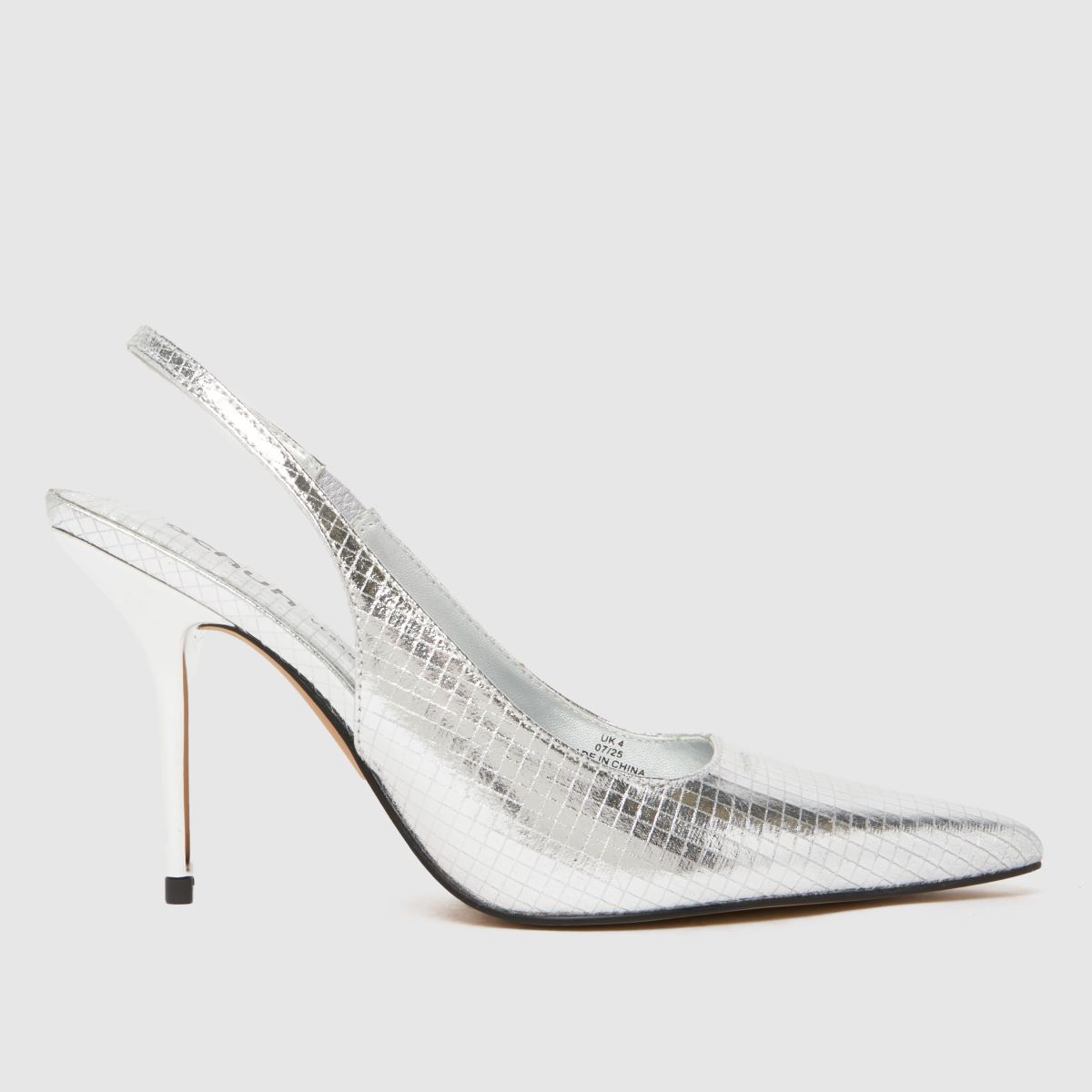 schuh  Sade Slingback Court in Silver schuh  Sade Slingback Court in Silver