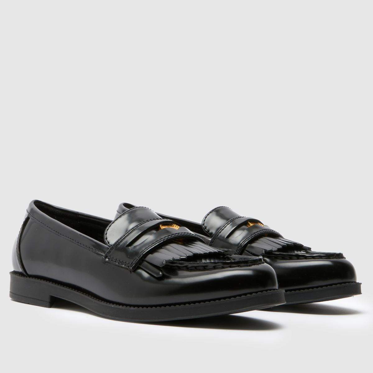 schuh  Laurent Penny Loafer in Black schuh  Laurent Penny Loafer in Black