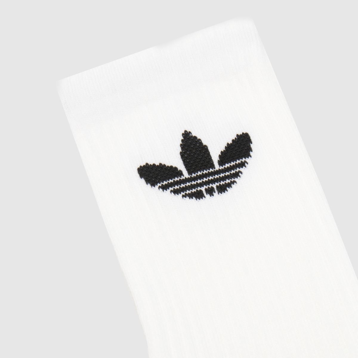 adidas  Originals Crew Sock 3 Pack in White & Black adidas  Originals Crew Sock 3 Pack in White & Black