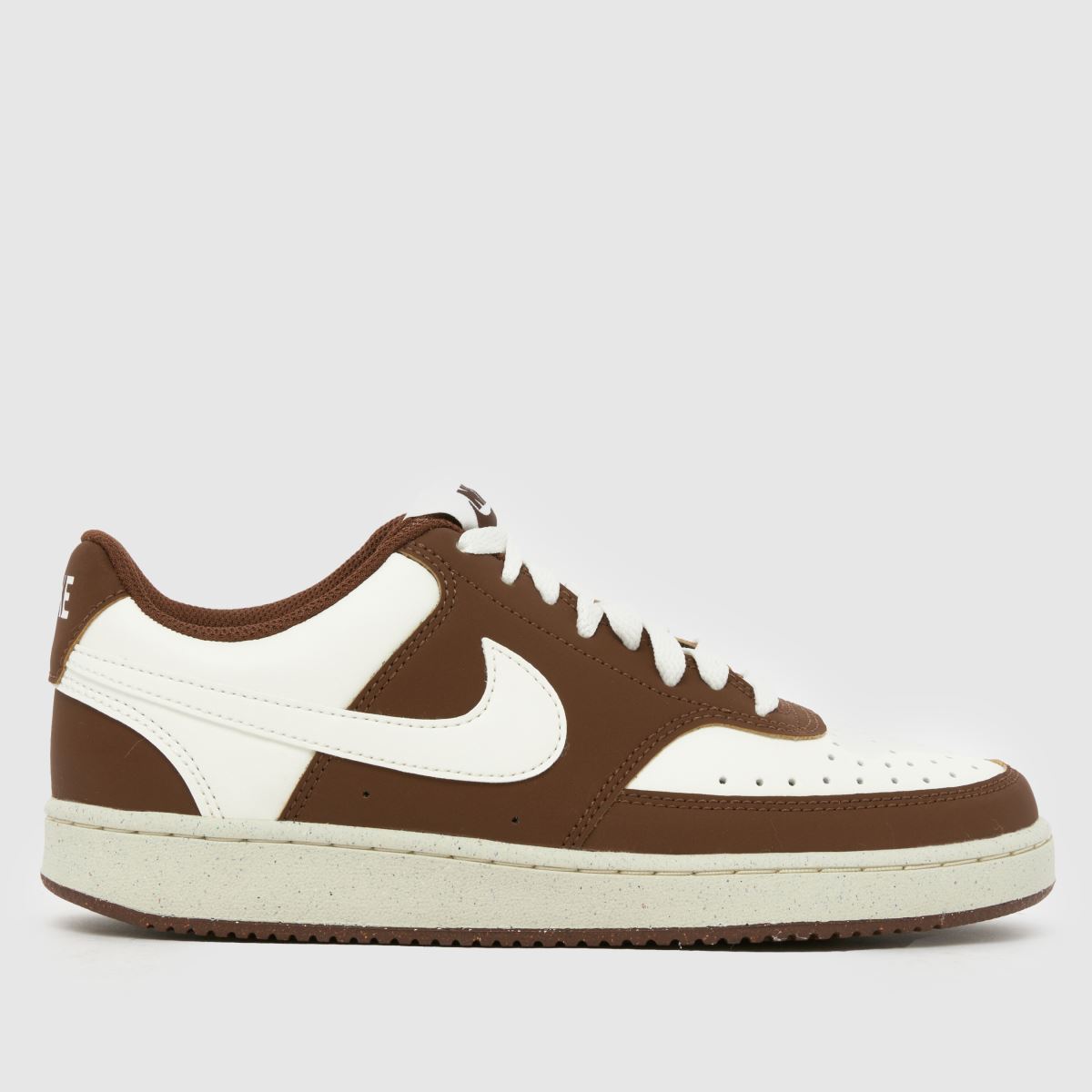 Nike  Court Vision in Brown & White Nike  Court Vision in Brown & White