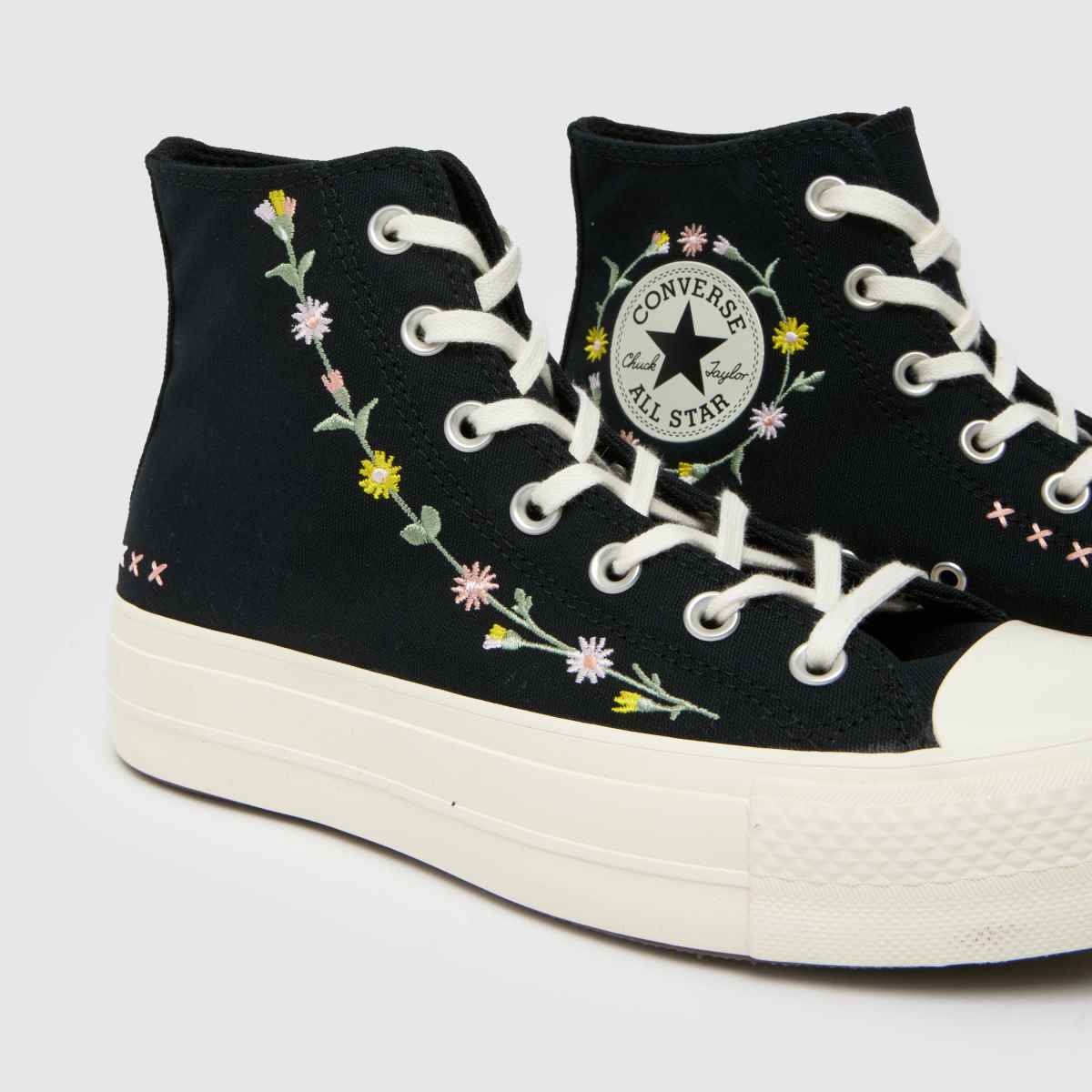 Converse  All Star Lift Hi in Black Multi Converse  All Star Lift Hi in Black Multi