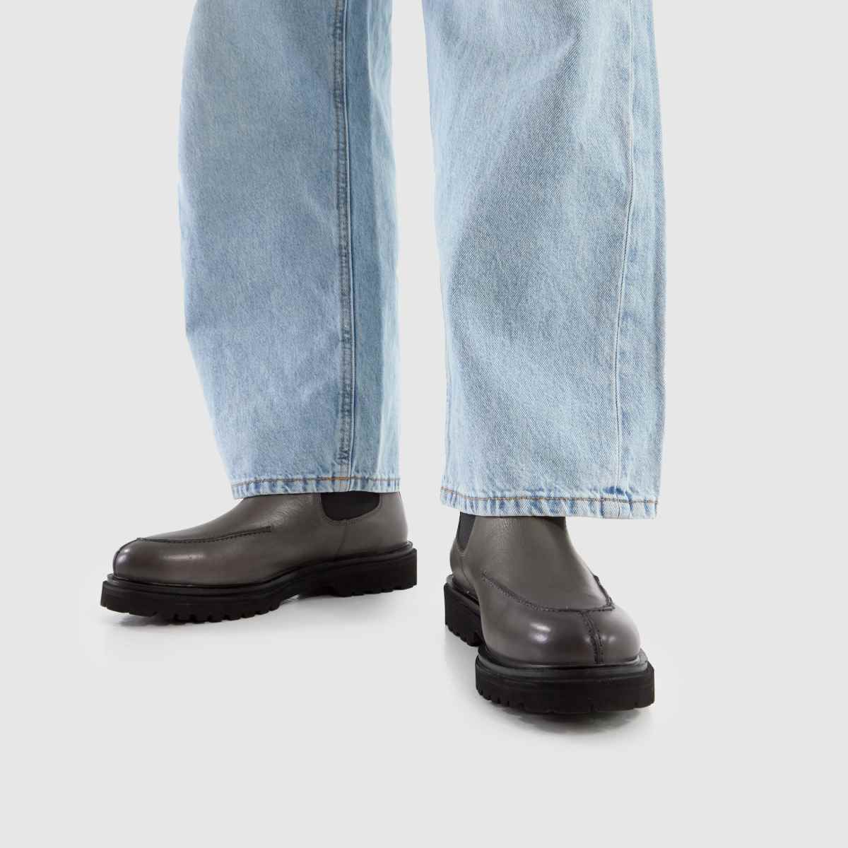 schuh  Dustin Leather Chelsea in Grey schuh  Dustin Leather Chelsea in Grey