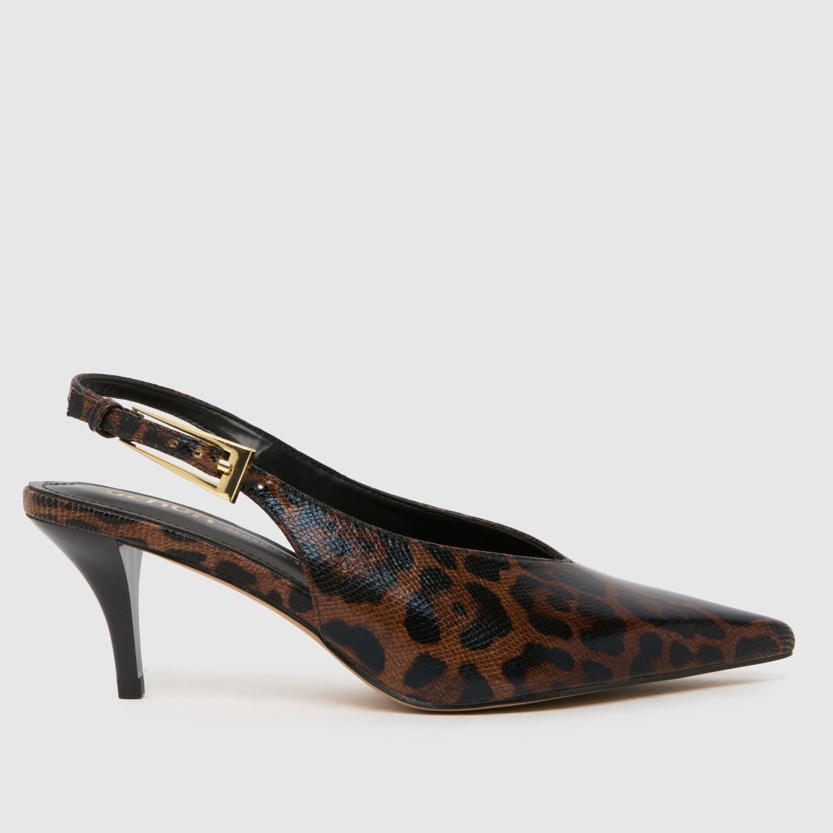 schuh  Sage Buckle Slingback Court in Brown Multi schuh  Sage Buckle Slingback Court in Brown Multi