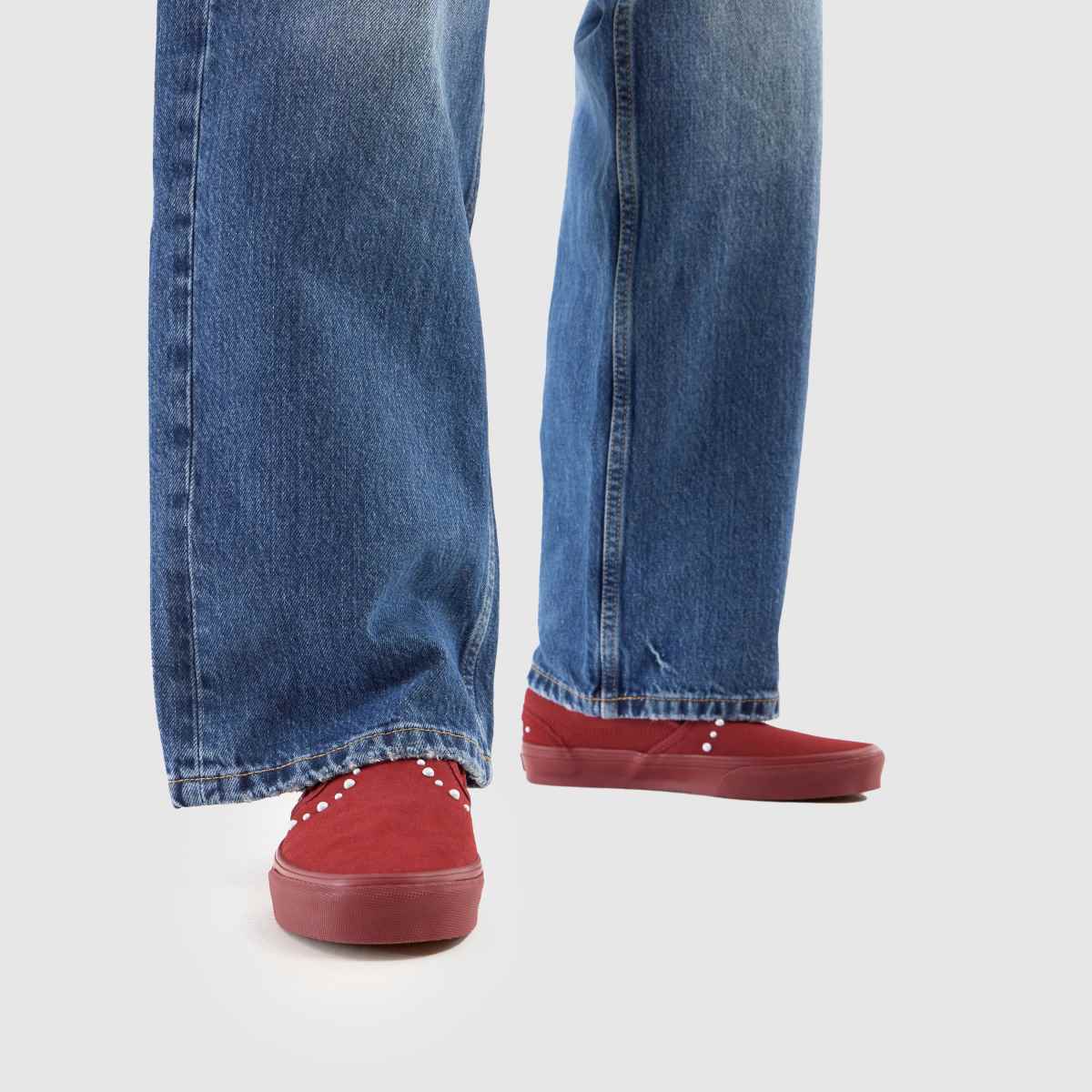 Vans  Classic Slip On in Burgundy Vans  Classic Slip On in Burgundy