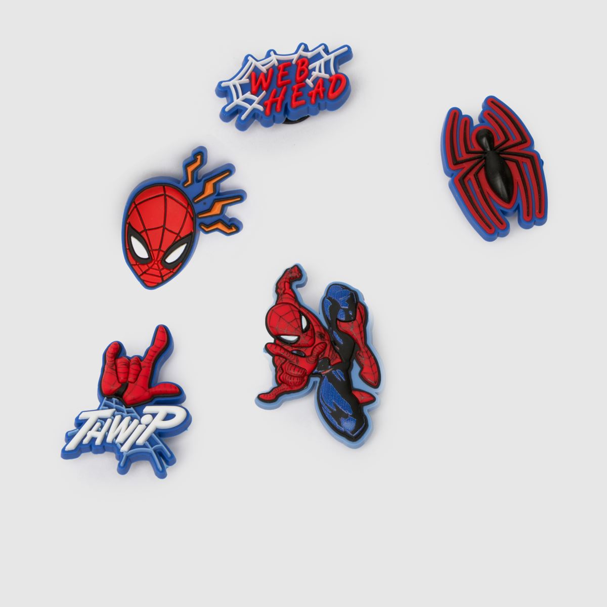 Crocs  Jibbitz Spiderman 5 Pack in Multi Crocs  Jibbitz Spiderman 5 Pack in Multi