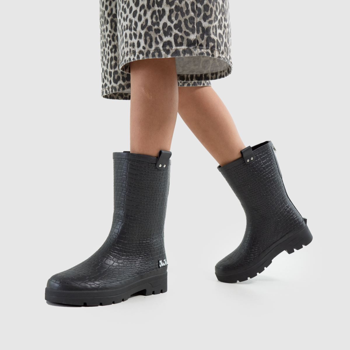 JUJU JELLIES  Croc Wellie in Black JUJU JELLIES  Croc Wellie in Black