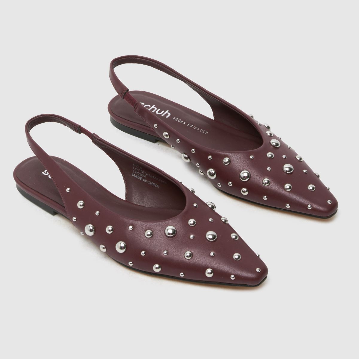 schuh  Lotten Ballerina in Burgundy schuh  Lotten Ballerina in Burgundy