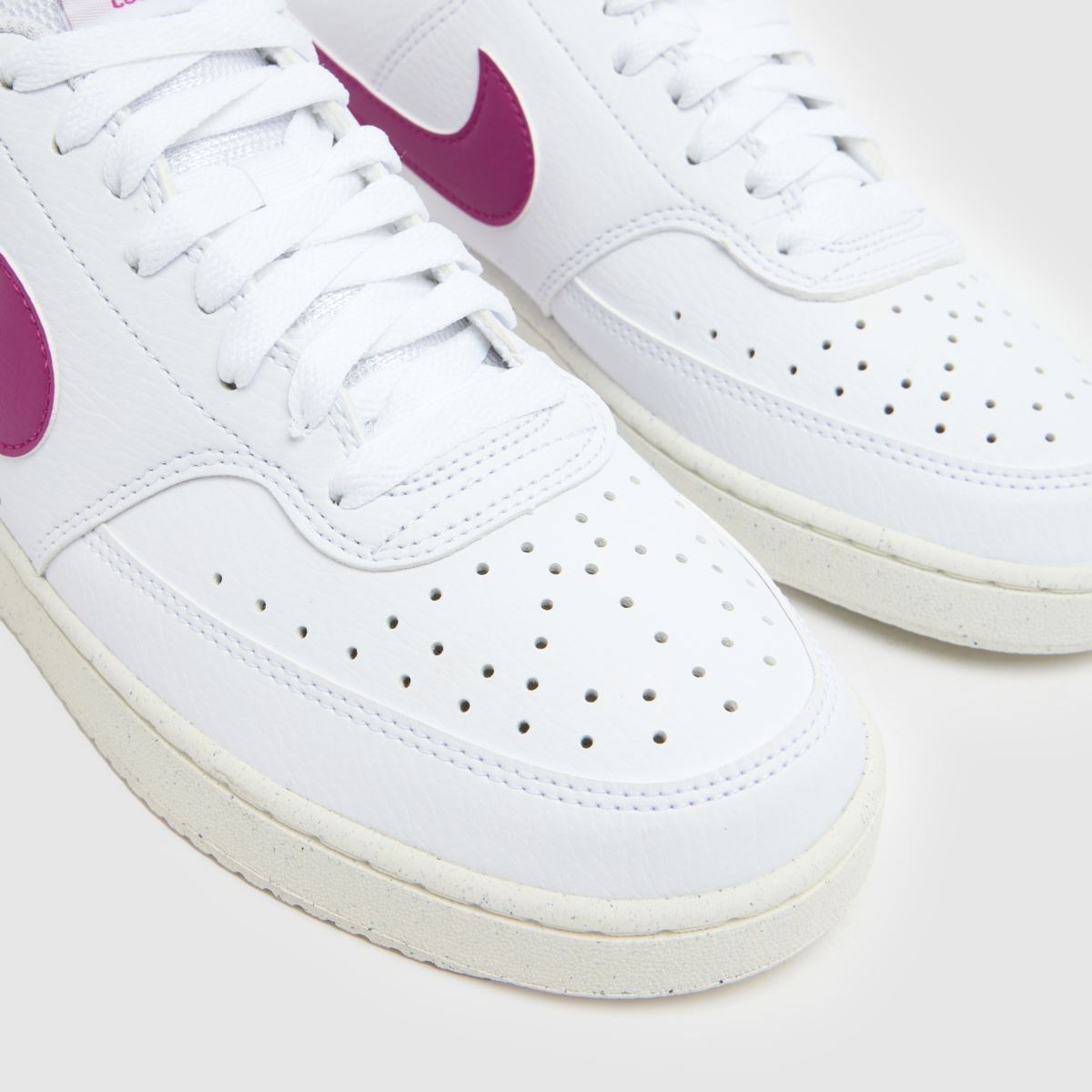Nike  Court Vision in White & Purple Nike  Court Vision in White & Purple