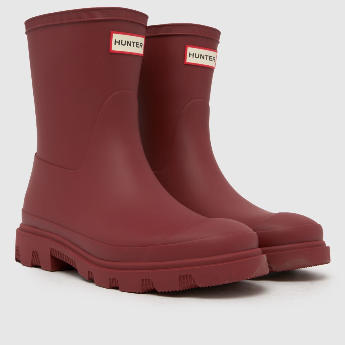HUNTER BOOTS  Downpour Short in Burgundy HUNTER BOOTS  Downpour Short in Burgundy