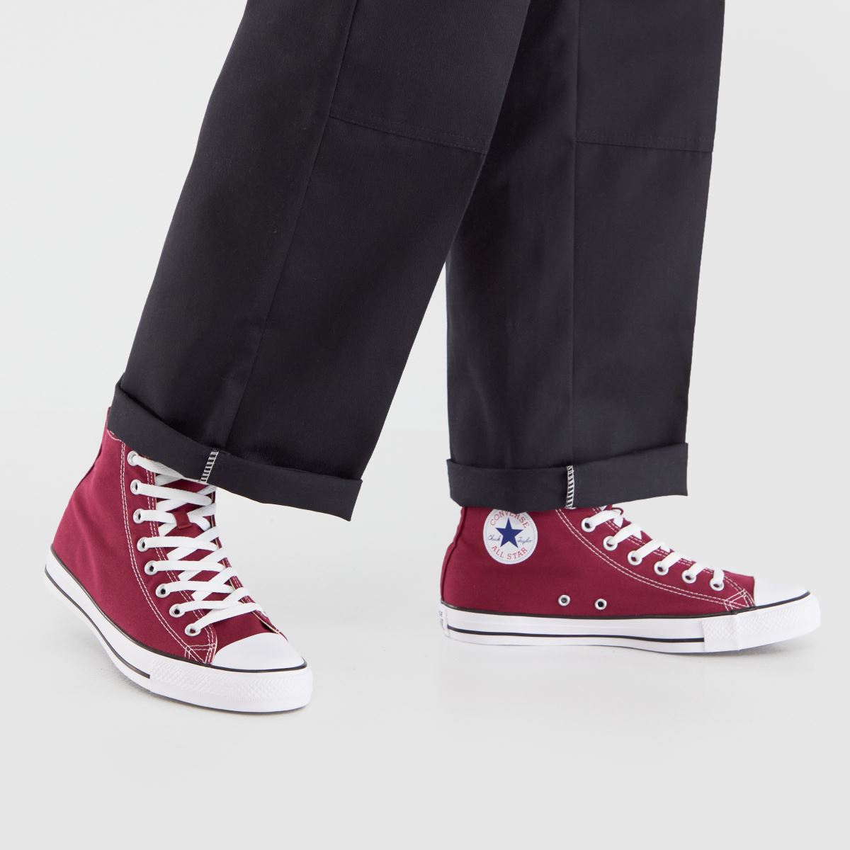 converse  All Star Hi in Burgundy converse  All Star Hi in Burgundy