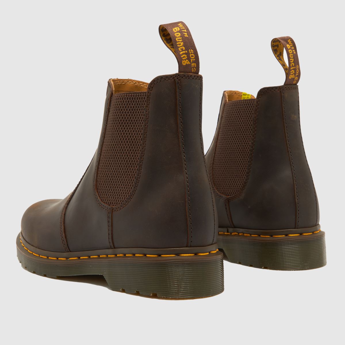 Dr Martens  2976 Yellow Stitch in Dark Brown Dr Martens  2976 Yellow Stitch in Dark Brown