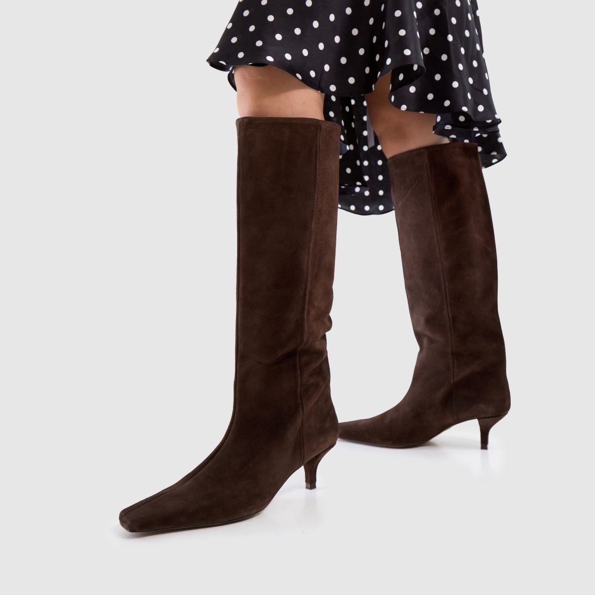 schuh  Darce Suede Wide Leg Knee in Brown schuh  Darce Suede Wide Leg Knee in Brown