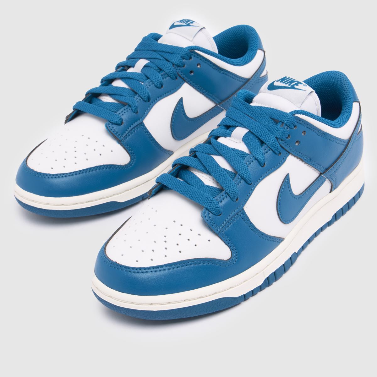 Nike  Dunk Low in White & Blue Nike  Dunk Low in White & Blue