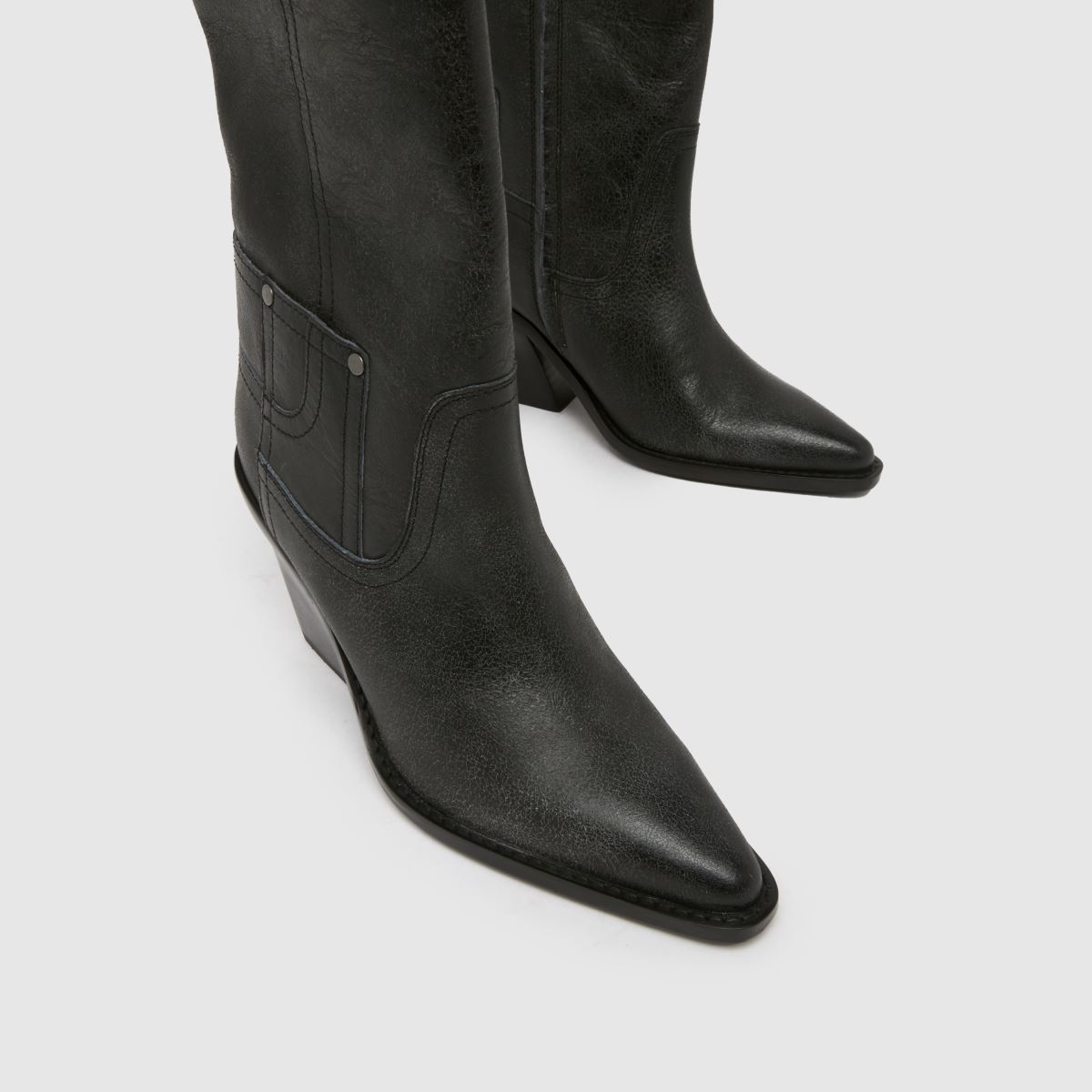 schuh  Dusk Leather Knee High in Black schuh  Dusk Leather Knee High in Black