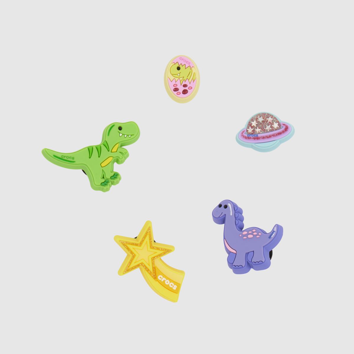 Crocs  Jibbitz Dino Family 5 PK in Multi Crocs  Jibbitz Dino Family 5 PK in Multi