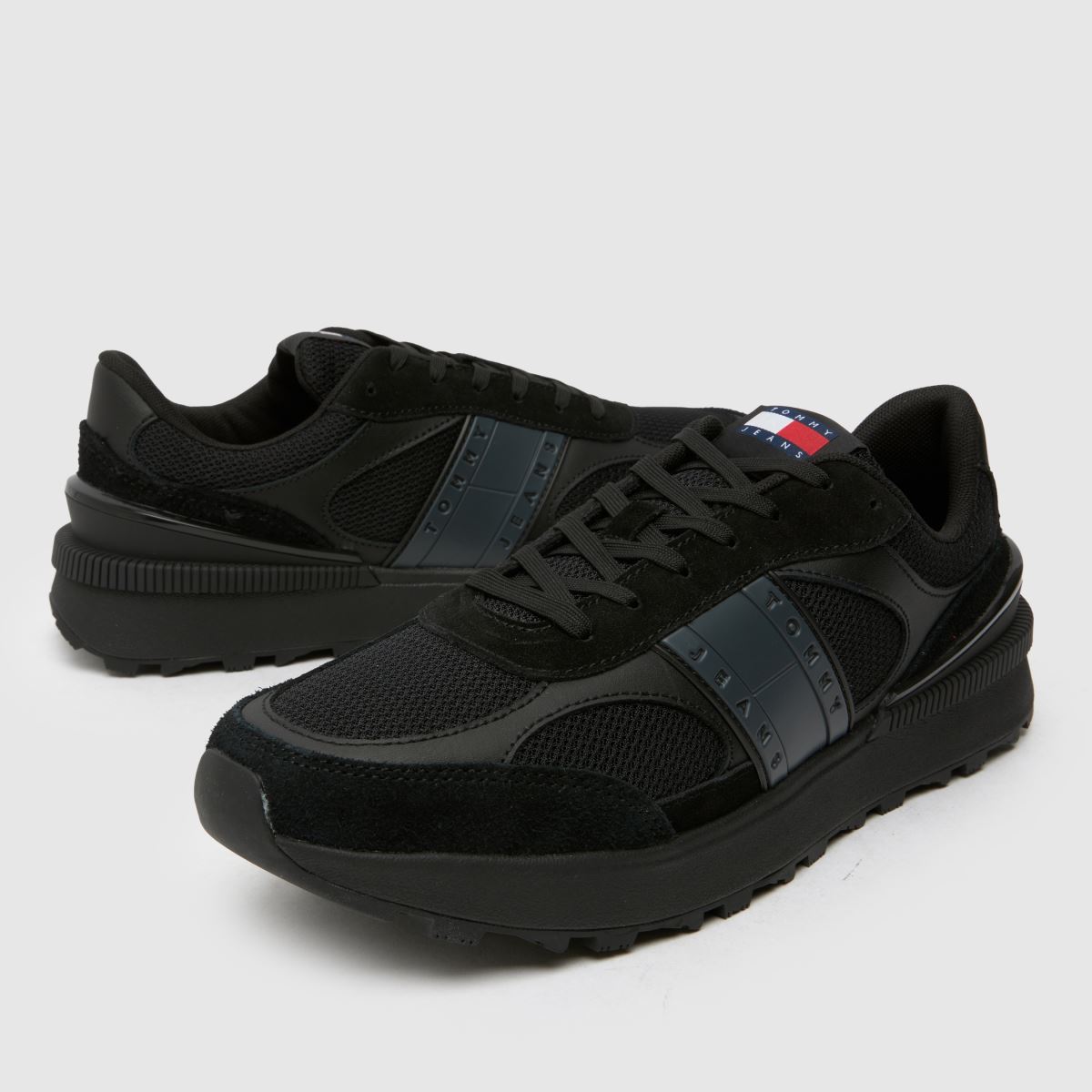 TOMMY JEANS  Technical Runner in Black TOMMY JEANS  Technical Runner in Black