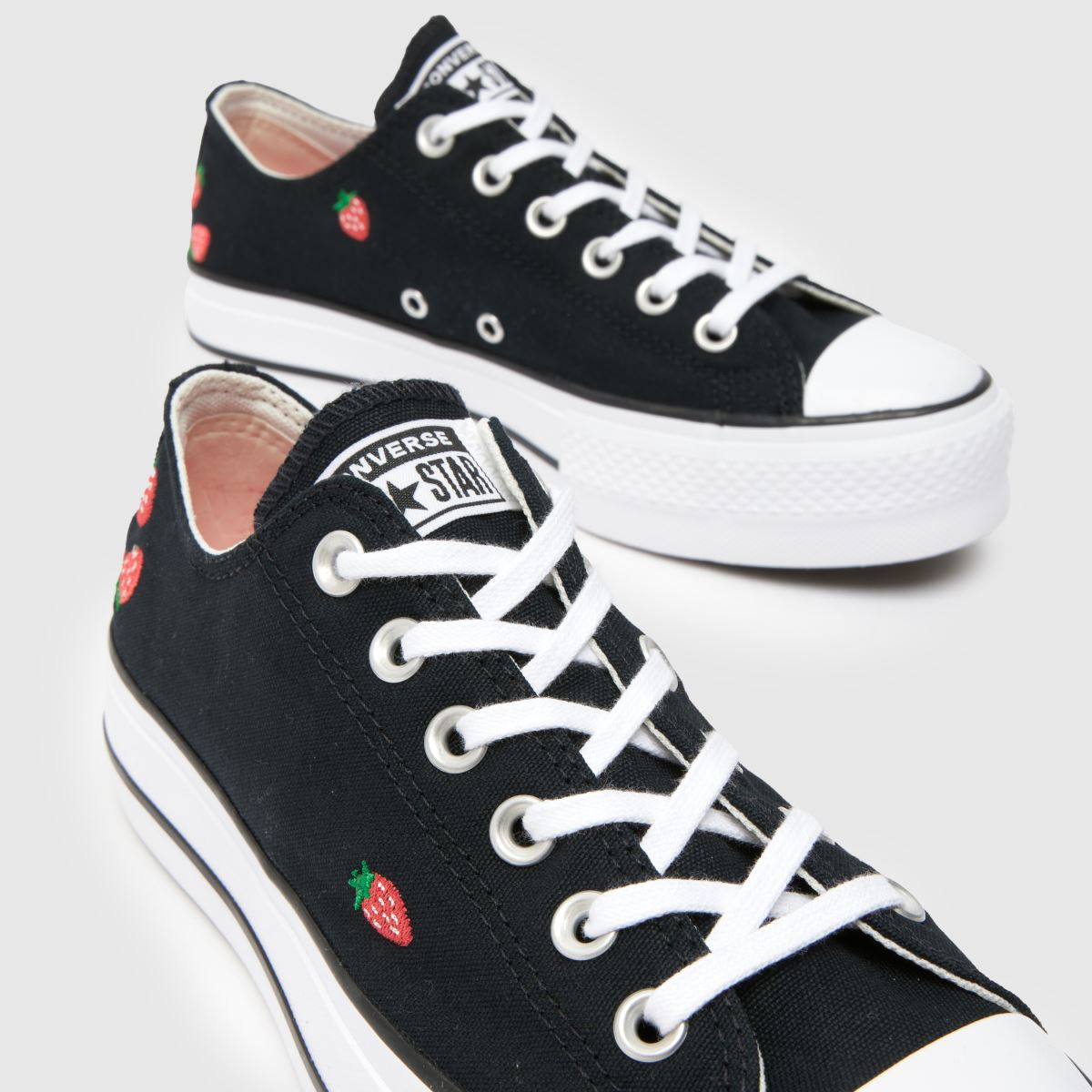 Converse  All Star Lift Ox in Black & Red Converse  All Star Lift Ox in Black & Red