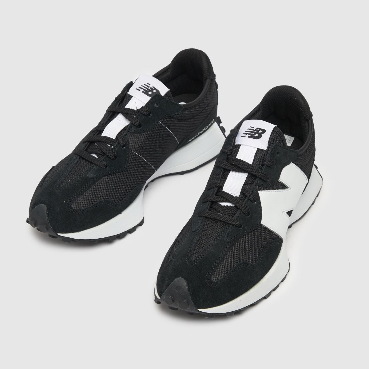 New Balance  327 in Black & White New Balance  327 in Black & White