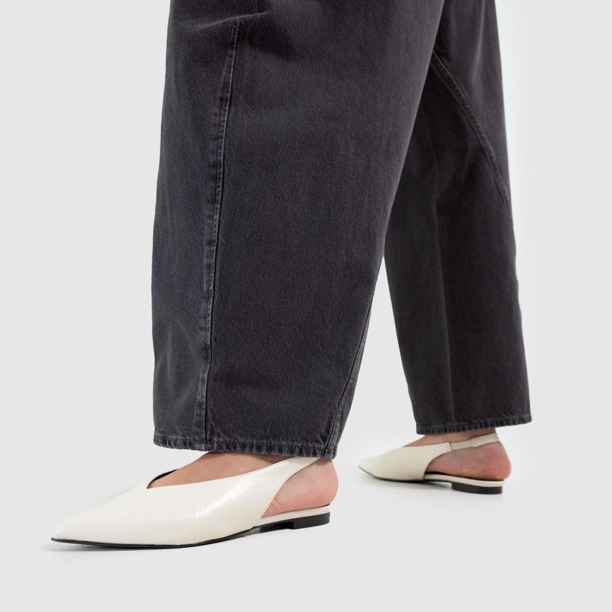 schuh  Lace Slingback in White schuh  Lace Slingback in White