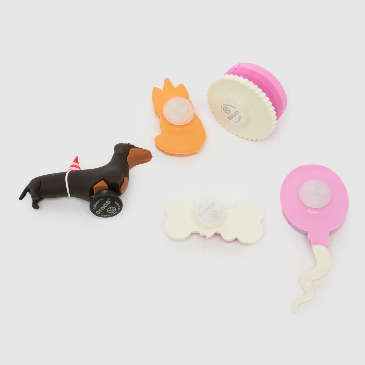 Crocs  Jibbitz Pet Party 5 Pack in Multi Crocs  Jibbitz Pet Party 5 Pack in Multi