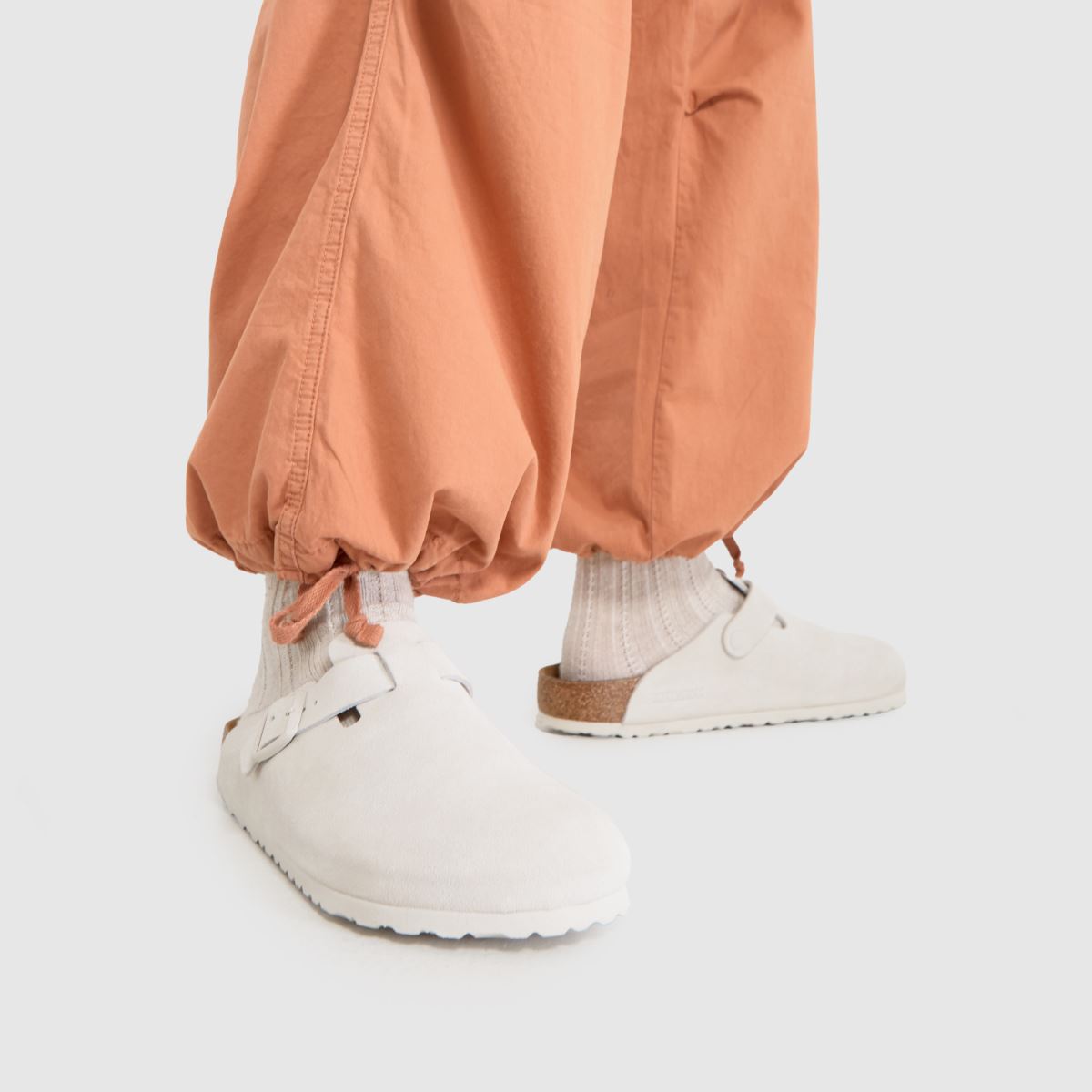 BIRKENSTOCK  Boston Clog in White BIRKENSTOCK  Boston Clog in White