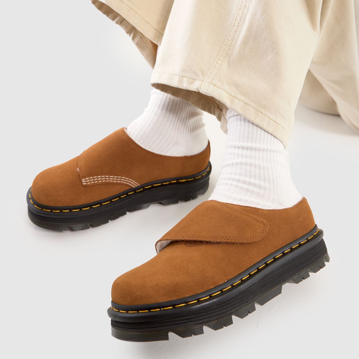 Dr Martens  Zebzag AnyWair Mule in Brown Dr Martens  Zebzag AnyWair Mule in Brown