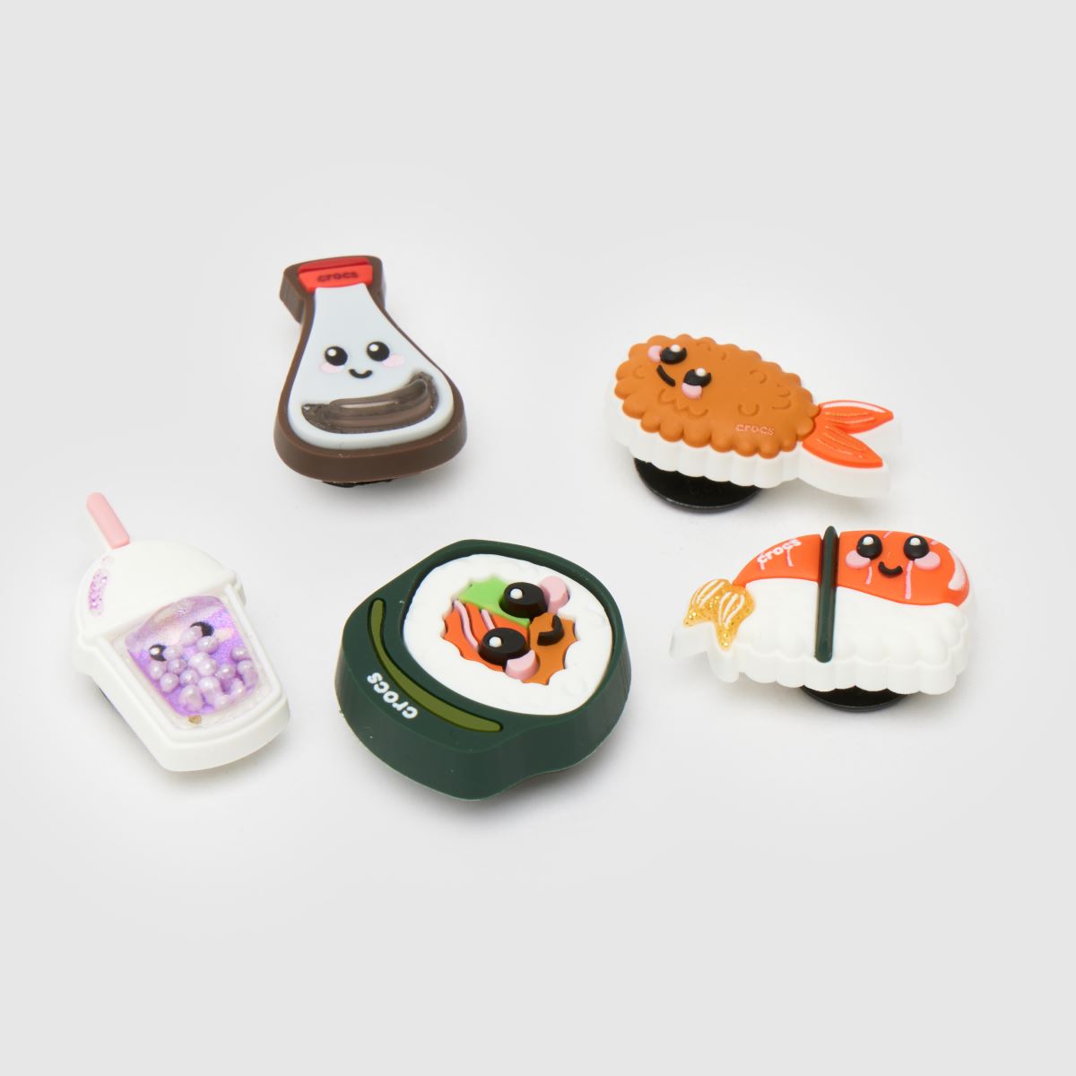 Crocs  Jibbitz Sushi Dinner 5 Pack in Multi Crocs  Jibbitz Sushi Dinner 5 Pack in Multi