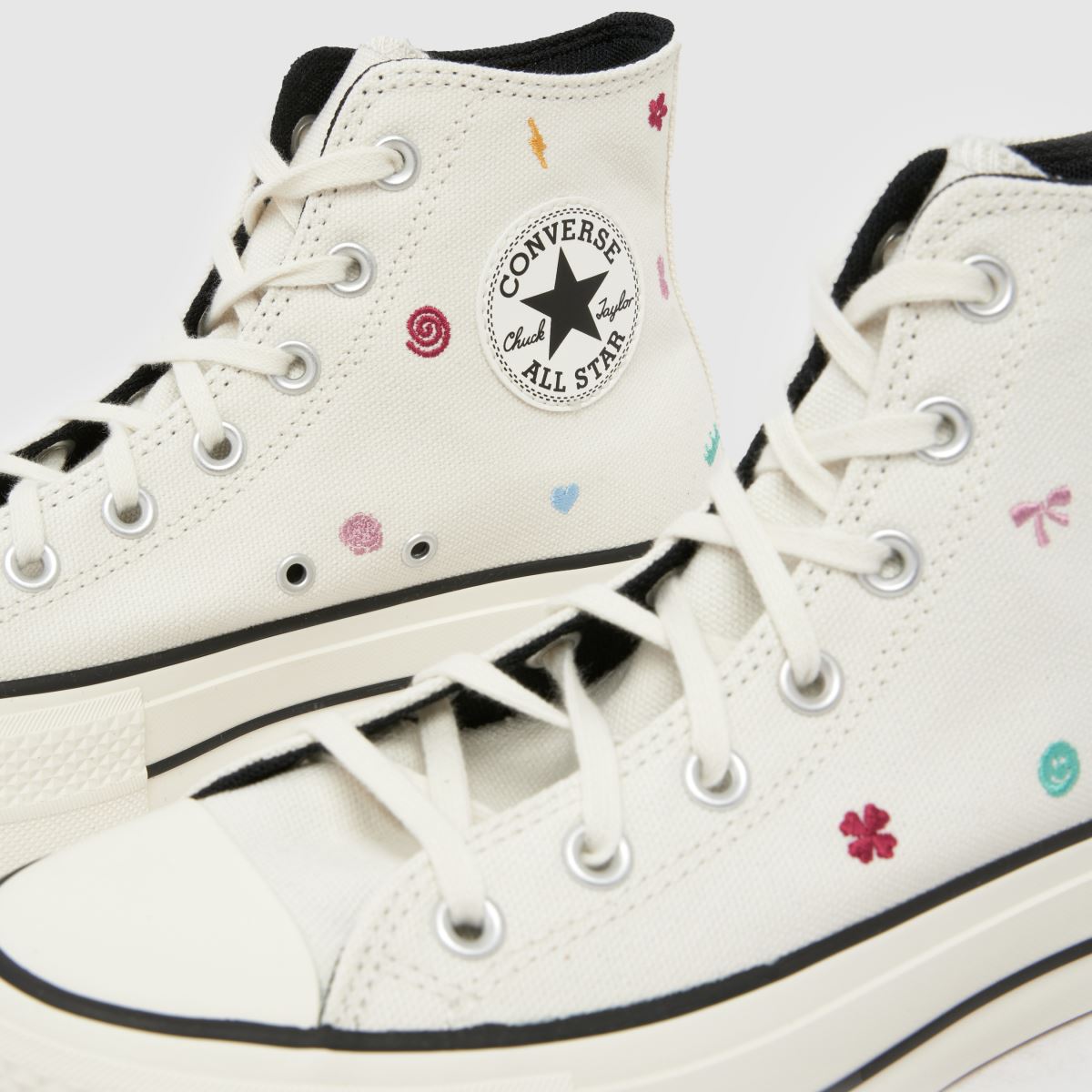 Converse  All Star Lift Hi in Off-White Converse  All Star Lift Hi in Off-White
