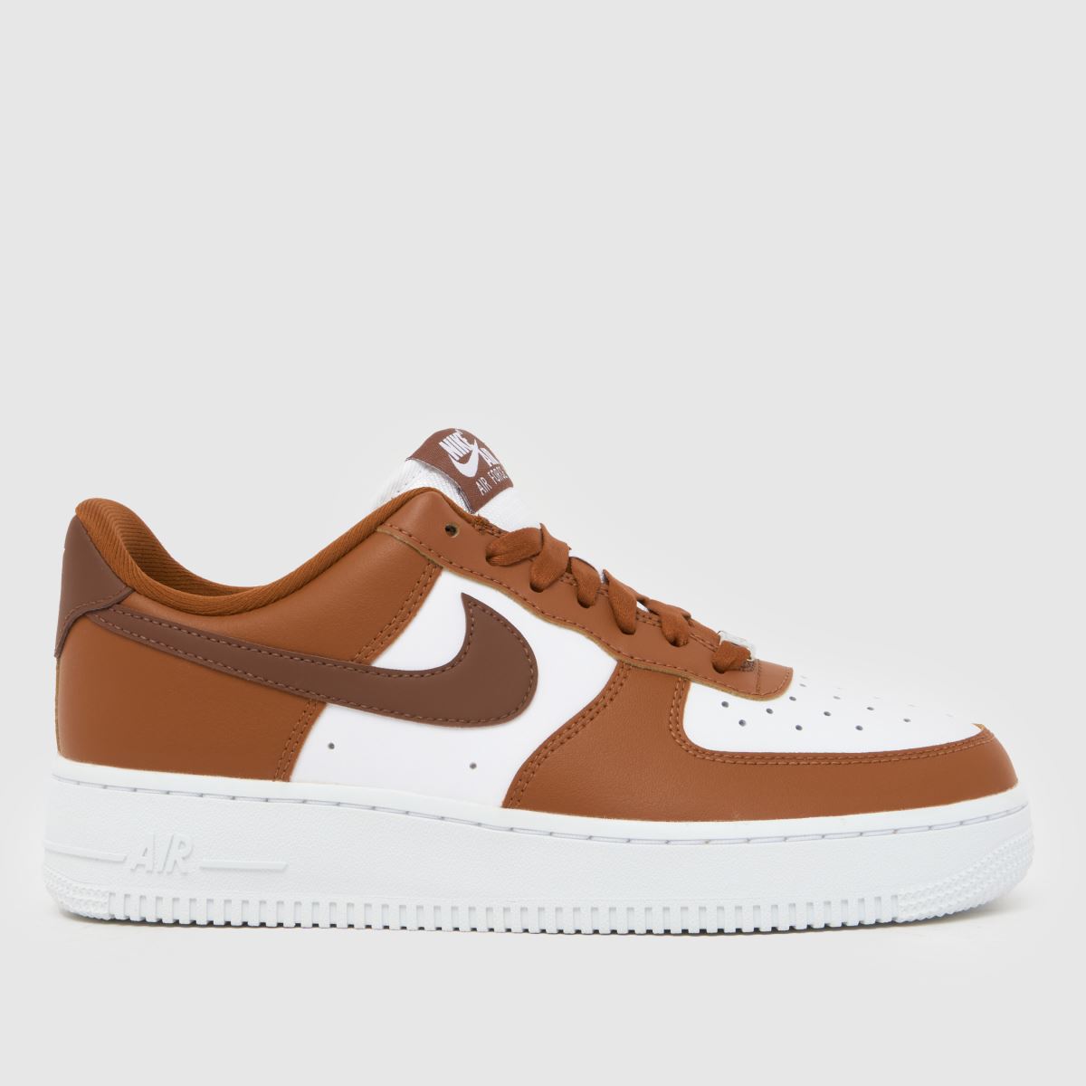 Nike  Air Force 1 in Brown & White Nike  Air Force 1 in Brown & White