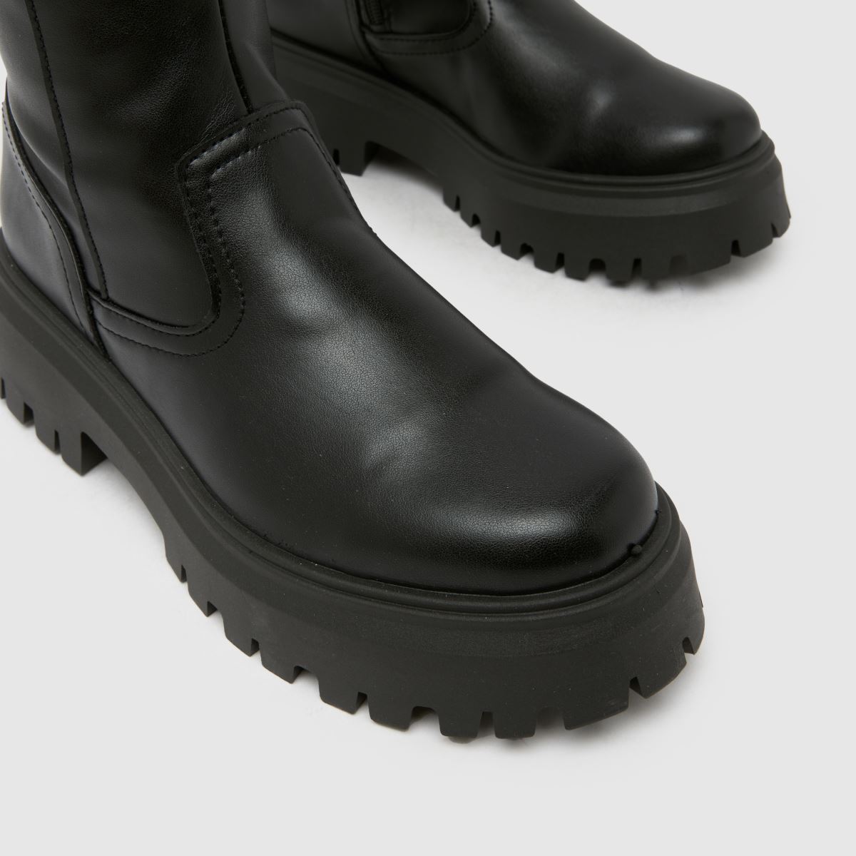 schuh  Wide Fit Diana Chunky Knee High in Black schuh  Wide Fit Diana Chunky Knee High in Black