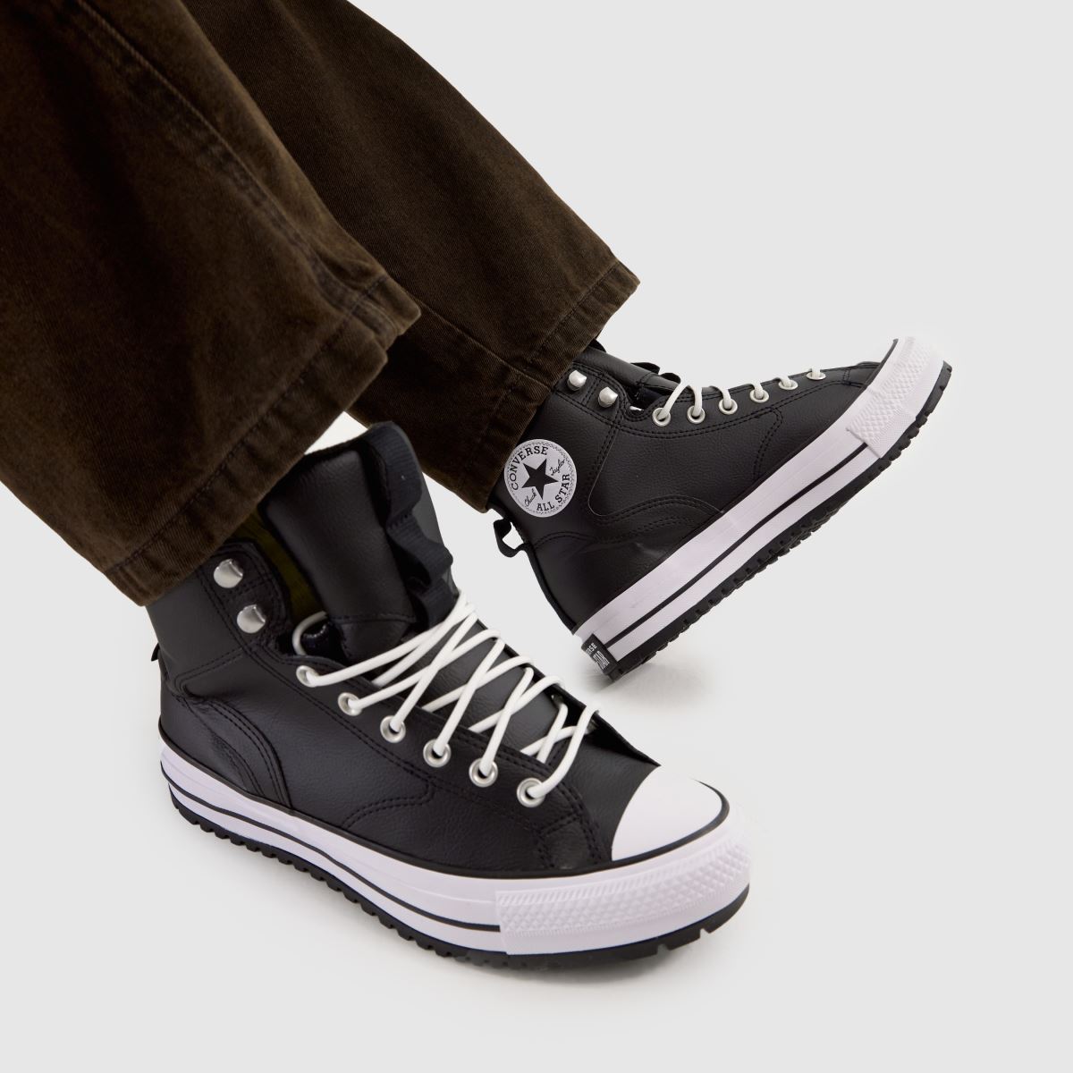 Converse  All Star Hiker in Black & White Converse  All Star Hiker in Black & White